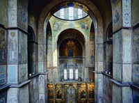Интерьер собора Св. Софии. Главный алтарь. Ок. 1037 г. Фотография. 2013 г.