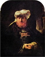 Царь Озия, пораженный проказой. 1635 г. Худож. Рембрандт (Чатсуорт-Хаус, Дербшир, Англия)