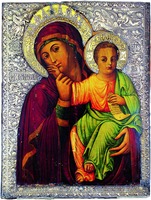 Икона Божией Матери «Парамифия». Ок. 1790 г. Иконописец Иоаннис Корнарос (Киккский мон-рь, Кипр)