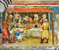 Празднование ветхозаветной пасхи. Роспись капеллы-дель-Корпорале собора в Орвието, Италия. После 1356 г. Худож. Уголино ди Прете Иларио