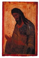 св. Иоанн Предтеча. Икона из Высоцкого чина. 80-90-е гг. XIV в. (ГТГ, ГРМ)