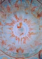 Вознесение Господне. Роспись ц. Св. Георгия в Ст. Ладоге. 60-е гг. XII в.
