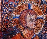 Младенец Христос. Фрагмент мозаичной иконы &quot;Богородица Одигидрия&quot; 1200 г. (мон-рь вмц. Екатерины на Синае)