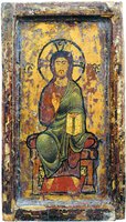 Христос на престоле. Икона. Сер. XIII в. (Коптский музей, Каир)