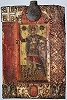 Икона вмч. Димитрия с вмонтированной ампулой. XIV в. (Музей Сассоферрато. Италия)