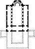Старая базилика в Месемврии. IV–V вв. План