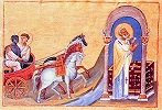 Ап. Филипп. Миниатюра из Минология Василия II. Мастер Георгий (Fol. 107)