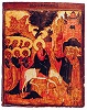 Вход Господень в Иерусалим. Икона. 1-я пол. XVIII в. (МПИ)