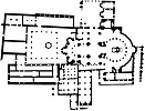 План храма Гроба Господня после перестройки в XII в. Реконструкция