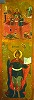 «Прор. Даниил во рву львином. Три отрока в пещи огненной». Икона. Нач. XVII в. (ЯИАМЗ)