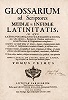 Титульный лист 1-го тома «Glossarium ad scriptores mediae et infimae latinitatis». Basel, 1762 (РГБ)