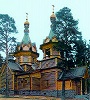 Церковь Покрова Пресв. Богородицы на подворье в Барвихе. 1998 г. Фотография. 2000 г.