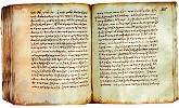 Житие прп. Афанасия Афонского. Нач. XI в. (ГИМ. Син. греч. № 242. Л. 104 об. - 105)