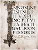 Титульный лист Жития св. Галла, составленного Валафридом Страбоном. Кон. IX в. (Санкт-Галлен. Stadtbibl. Sang. 562. Fol. 2) 