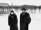 Прот. Михаил Ридигер с супругой Еленой Иосифовной. Тарту. 1958 г.