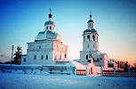 Знаменский собор (1691) и колокольня (1752-1759) Абалакского мон-ря