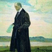 «Мыслитель» (портрет И. А. Ильина). Худож. М. В. Нестеров. 1921-1922 гг. (ГРМ)