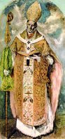 Ильдефонс Толетский. 1610-1614 гг. Худож. Эль Греко. (Эскориал, Испания)
