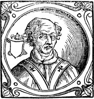 Иоанн XIII, папа Римский. Гравюра. 1600 г. (Sacchi. Vitis pontificum. 1623). (РГБ)