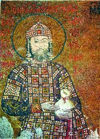 Иоанн II Комнин. Фрагмент мозаики в юж. галерее собора Св. Софии в К-поле. 1118 г.