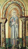 Ап. Иоанн Богослов. Мозаика собора Сан-Марко в Венеции. Кон. XI в.