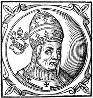 Иннокентий VI, папа Римский. Гравюра. 1600 г. (Sacchi Vitis pontificum. 1626) (РГБ)