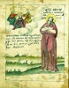 Блж. Иоанн Ростовский. Миниатюра из Ростовского патерика. 1762 г. (РНБ. Ф. 775 Тит. № 43. Л. 293 об.)