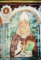 Иоанн XIV, папа Римский. Роспись ц. Сан-Пьетро а Градо в Пизе. XIII в.