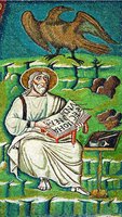 Ап. Иоанн Богослов. Мозаика ц. Сан-Витале в Равенне. 546–547 гг.
