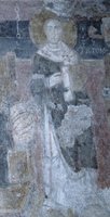 Свт. Иоанн Златоуст. Фреска ц. Санта-Мария Антиква в Риме. 757–772 гг.