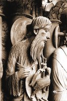 Св. Иоанн Предтеча. Скульптура сев. портала собора Нотр-Дам в Шартре. 1200-1210
