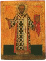 Свт. Иоанн Златоуст. Икона. 1-я пол. XVI в. (ЯХМ)