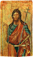 Св. Иоанн Предтеча. Икона. Ок. 1350 г. (мон-рь Дечаны, Сербия)