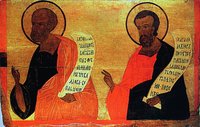 Пророки Иона и Гедеон. Икона. 1-я пол. XVI в. (ЯХМ)