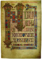 Начало Евангелия от Марка. Линдисфарнское Евангелие. Нач. VIII в. (Lond. Brit. Lib. Cotton. Nero. D. IV. Fol. 94)