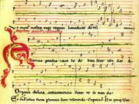 Органум в Кодексе Каллиста. 2-я пол. 30-х гг. XII в. (Santiago de Compostela. Catedr. S. s.)