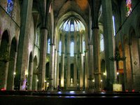 Интерьер ц. Санта-Мария-дел-Мар в Барселоне. 1329–1383 гг.