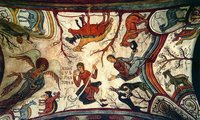 Благовестие пастухам. Роспись Пантеона королей в ц. Сан-Исидоро в Леоне. Ок. 1170 г.