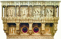 Кантория собора Санта-Мария-дель-Фьоре во Флоренции. 1433–1438 гг. Скульптор Донателло (Музей собора, Флоренция)
