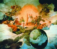Аллегория Божественной Премудрости. Роспись палаццо Барберини в Риме. 1629–1633 гг. Мастер Андреа Сакки