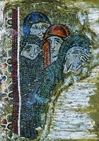 Св. жены. Мозаика Нач. XII в. (Музей собора Сан-Марко, Венеция).