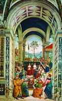 Папа Римский Пий II на конклаве в Мантуе в 1459 г. Роспись б-ки Пикколомини в сиенском соборе. Ок. 1505 г. Худож. Пинтуриккьо