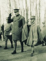 Кор. Виктор Эммануил III (справа) и кор. Бельгии Альберт I. Фотография. 1930 г.
