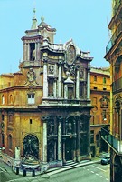 Церковь Сан-Карло-алле-Куатро-Фонтане в Риме. 1634–1667 гг.