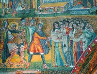 Избиение младенцев. Мозаика апсидной арки ц. Санта-Мария-Маджоре в Риме. 432–440 гг.