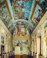 Роспись галереи палаццо Фарнезе в Риме. 1597–1604 гг. Мастера Аннибале и Агостино Каррачи
