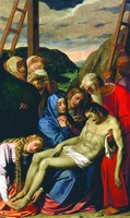 Оплакивание Христа. 1593 г. Худож. Шипионе Пульцоне (Метрополитен-музей, Нью-Йорк)