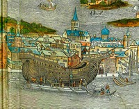 Венеция. Гравюра из кн. Б. фон Брейденбаха «Peregrinatio in terram sanctam...». Mainz, 1486. Худож. Э. ван Ревейк