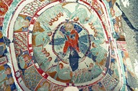 Вознесение Господне. Роспись купола Агачалты-килисе близ Белисырмы. VII–IX вв.