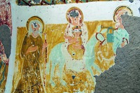 Бегство в Египет. Роспись Агачалты-килисе близ Белисырмы. VII–IX вв.